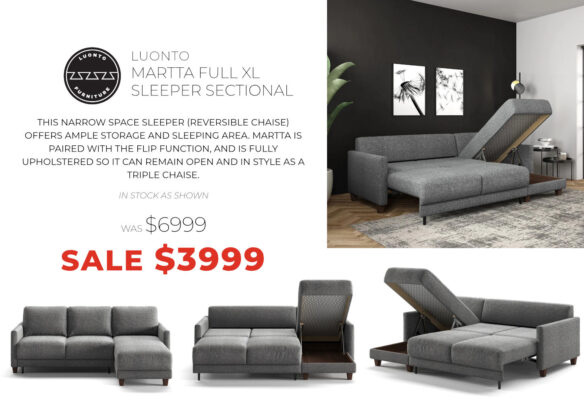 Luonto Martta Sleeper Sectional - Now only $3999