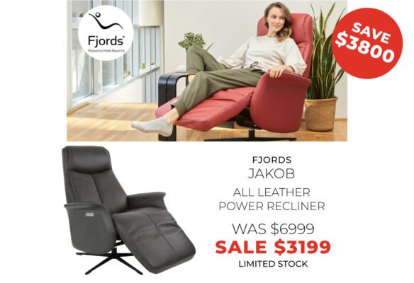 Jakob - Modern leather Recliner Chair